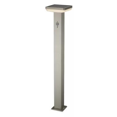 OPTONICA 9339 napelemes kerti lámpa mozgásérzékelős szálcsiszolt alumínium 4.4W 600lm/60lm IP44 3.7V