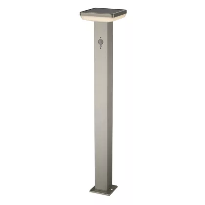   OPTONICA 9339 napelemes kerti lámpa mozgásérzékelős szálcsiszolt alumínium 4.4W 600lm/60lm IP44 3.7V