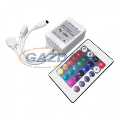 OPTONICA AC6303 LED szalag távirányító RGB 72W 12V 6A IP20 50x35x20mm