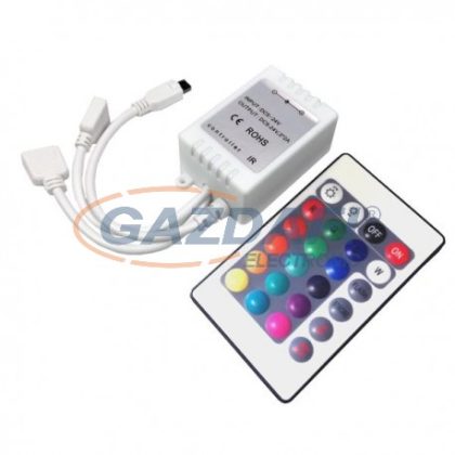   OPTONICA AC6303 LED szalag távirányító RGB 72W 12V 6A IP20 50x35x20mm