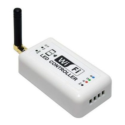   OPTONICA AC6310 LED WIFI vezérlő egyszínű szalaghoz RGB 90-288W 7.5-24V 12A IP20 85x45x15mm