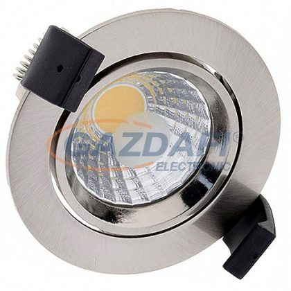   OPTONICA CB3203 süllyesztett LED spot lámpa,billenthető,matt króm 8W 185-265V 640lm 6000K 60° 95x55mm IP20 A+ 25000h