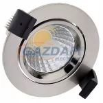   OPTONICA CB3205 süllyesztett LED spot lámpa,billenthető,matt króm 8W 185-265V 640lm 4500K 60° 95x55mm IP20 A+ 25000h