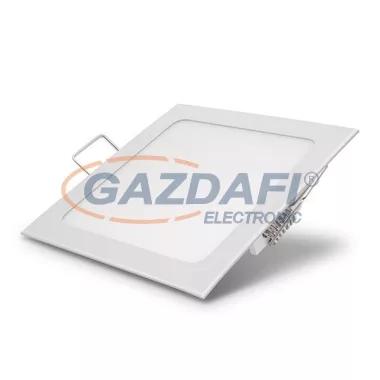 OPTONICA DL2451 Süllyesztett LED panel beépített tápegységgel, négyzet 12W 170-265V 780lm 4500K 120° 167x167x20mm IP20 A+ 25000h
