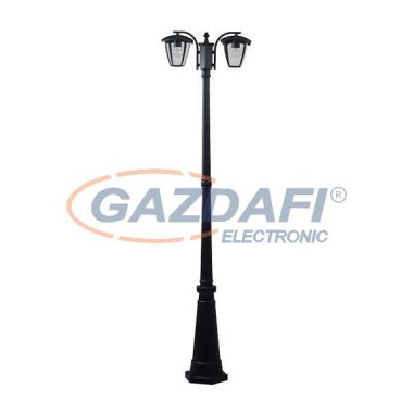 OPTONICA GD9313 állólámpa 200CM matt fekete alumínium 2*E27 60W 220V IP44