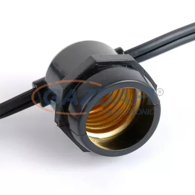 OPTONICA OT5052 kültéri fényfüzér, fix, fekete, fényforrás nélkül 15xE27 IP65 14.4M OPTONICA OT5052 kültéri fényfüzér, fix, fekete, fényforrás nélkül 15xE27 IP65 14.4M