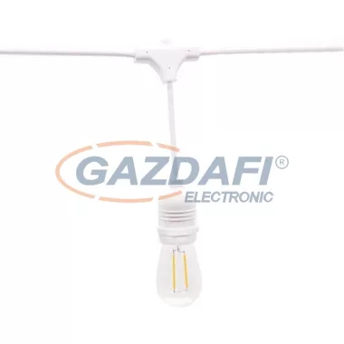 OPTONICA OT5053 kültéri fényfüzér, sorolható, fehér, fényforrás nélkül 15xE27 IP65 14.4M OPTONICA OT5053 kültéri fényfüzér, sorolható, fehér, fényforrás nélkül 15xE27 IP65 14.4M