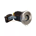   OPTONICA OT5068 matt króm, fix, lefelé világító spot lámpatest, tűzbiztos GU10 85x130mm IP65