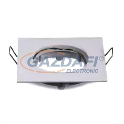   OPTONICA OT5076 fehér, négyzet spot lámpatest, állítható 82*82*29mm G5.3