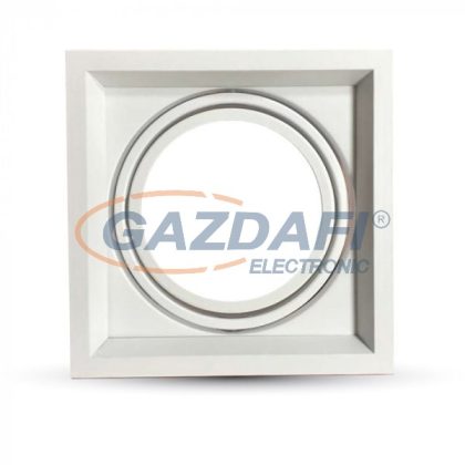   OPTONICA OT5081 fehér, négyzet spot lámpatest, állítható AR111 180*180*42mm