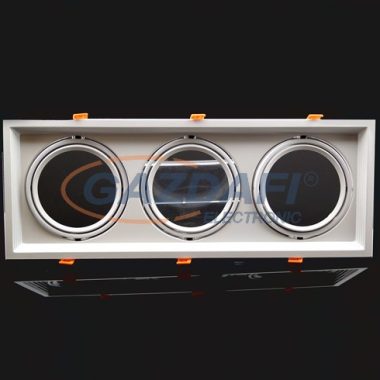 OPTONICA OT5085 fehér, négyzet spot lámpatest, állítható, tripla AR111 480*180*42mm