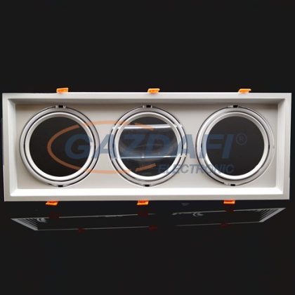   OPTONICA OT5085 fehér, négyzet spot lámpatest, állítható, tripla AR111 480*180*42mm