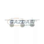   OPTONICA OT5096 kültéri fényfüzér, sorolható, fekete, fényforrásokkal 2700K 20xG45 IP65 13M
