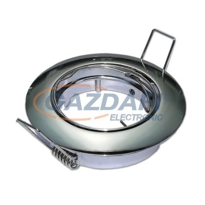   OPTONICA OT5172 fényes króm spot lámpatest, lefelé világító, forgatható Φ82*29mm Φ75mm G5.3