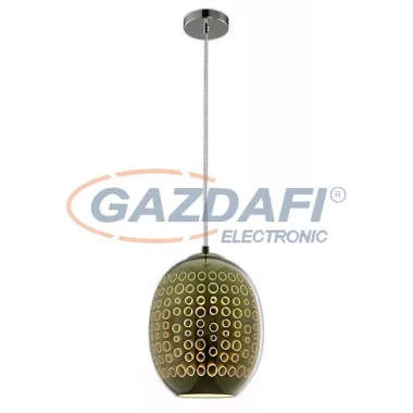OPTONICA PD9008 3D üveg függesztett, ovális lámpa, kör mintás, króm - E27 40W 220x275mm OPTONICA PD9008 3D üveg függesztett, ovális lámpa, kör mintás, króm - E27 40W 220x275mm