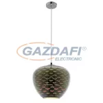   OPTONICA PD9024 3D üveg függesztett csillár,sirály mintás,króm- 40W E27 290x250mm