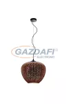 OPTONICA PD9026 3D üveg függesztett csillár,tűzijáték hatás,réz - 40W E27 400x345mm