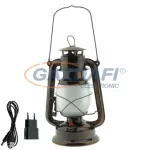   OPTONICA PD9042 LED viharlámpa,akkumlátoros,bronz 5W SMD AC100-240V 250lm 360° 180x285mm IP20 A+ 25000h