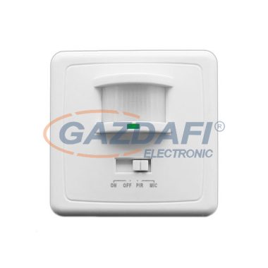 OPTONICA SE7303 Mozgásérzékelő, infravörös, mikrofonnal IP20 AC110-240V D:9m 160° Lux:10-2000
