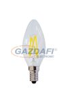 OPTONICA SP1470 LED fényforrás,filament C35 4W E14 175-265V 400lm 6000K 300° 35x98mm IP20 A+ 25000h
