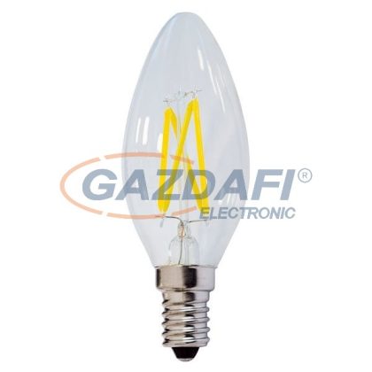   OPTONICA SP1470 LED fényforrás,filament C35 4W E14 175-265V 400lm 6000K 300° 35x98mm IP20 A+ 25000h