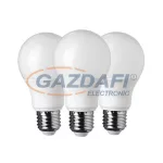   OPTONICA SP1728 LED fényforrás 3db/csomag A60 E27 10W 175-265V 806lm 4500K 270° 60x118mm IP20 A+ 25000h