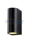OPTONICA WL7437 fali lámpa alumínium fekete IP54 2*GU10 AC220-240V