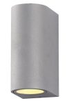 OPTONICA WL7439 fali lámpa alumínium ezüst IP54 2*GU10 AC220-240V