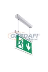 OPTONICA 7205 LED vészvílágitó függő kivitelben 2W 220-240V 330x225x60mm IP20 A+ 25000h