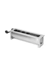 ORNO OR-AE-13110(GS) Asztalba süllyeszthető elosztó, lapos mart éllel és nyitómechanizmussal, 3x2P+E , 2xNET, 1xHDMI ORNO OR-AE-13110(GS) Asztalba süllyeszthető elosztó, lapos mart éllel és nyitómechanizmussal, 3x2P+E , 2xNET, 1xHDMI