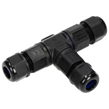 ORNO OR-AE-13602 Kábelcsatlakozó, T-alakú, 3x4mm², 450V/25A, IP68 ORNO OR-AE-13602 Kábelcsatlakozó, T-alakú, 3x4mm², 450V/25A, IP68