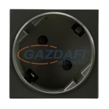 ORNO OR-GM-9010/B/GS45 Átlós beépíthető SCHUKO dugalj 3680W, 223V, fekete színben