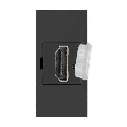   ORNO OR-GM-9010/B/HDMI Beépíthető kétoldalas HDMI dugalj, 22,5x45 mm, fekete színben
