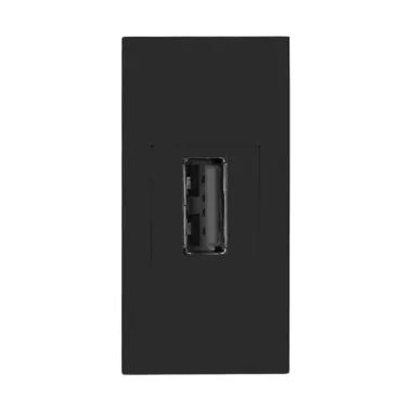 ORNO OR-GM-9010/B/USBDAT1 Beépíthető kétoldalas USB dugalj (pin), 22,5x45 mm, fekete színben