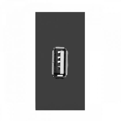   ORNO OR-GM-9010/B/USBDATA Beépíthető USB dugalj (pin), 22,5x45 mm, fekete színben