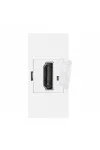 ORNO OR-GM-9010/W/HDMI Beépíthető kétoldalas HDMI dugalj, 22,5x45 mm, fehér színben