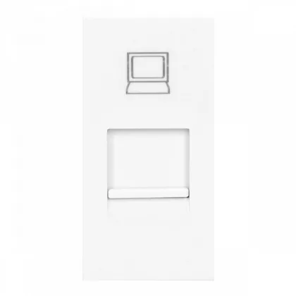   ORNO OR-GM-9010/W/RJ45 Beépíthető RJ45 dugalj, 22,5x45 mm, fehér színben