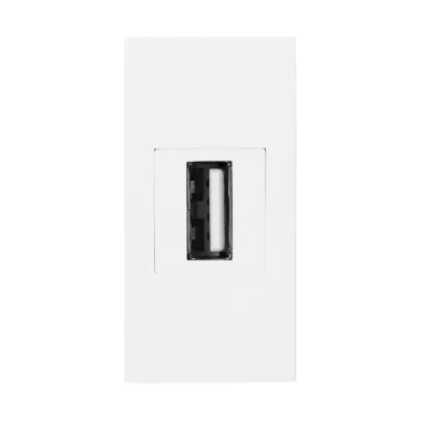 ORNO OR-GM-9010/W/USBDAT1 Beépíthető kétoldalas USB dugalj (pin), 22,5x45 mm, fehér színben