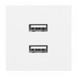   ORNO OR-GM-9010/W/USBX2 NOEN Beépíthető dupla USB dugalj (2,1A), fehér színben