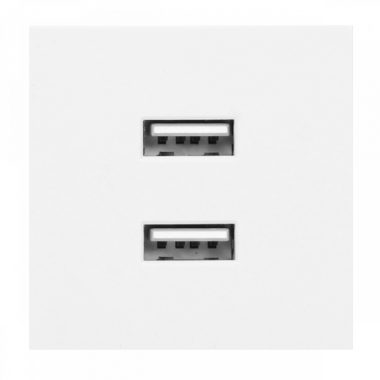 ORNO OR-GM-9010/W/USBX2 NOEN Beépíthető dupla USB dugalj (2,1A), fehér színben