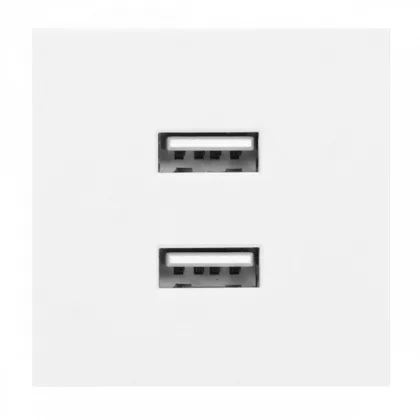   ORNO OR-GM-9010/W/USBX2 NOEN Beépíthető dupla USB dugalj (2,1A), fehér színben