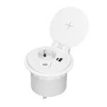   ORNO OR-GM-9015(GS)/W Asztalba süllyeszthető irodai elosztó, 2xUSB port