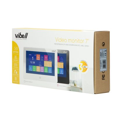   ORNO OR-VID-EX-1060PMV/B Video-monitor 7", videó kaputelefon készletek bővítéséhez, VIBELL sorozathoz, fekete színben