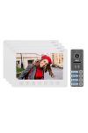 ORNO OR-VID-EX-1065/W NOVEO MULTI4 Négy család számára video kaputelefon szett, 7 " LCD monitor, fehér
