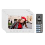   ORNO OR-VID-EX-1065/W NOVEO MULTI4 Négy család számára video kaputelefon szett, 7 " LCD monitor, fehér
