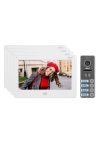 ORNO OR-VID-EX-1066/W FELIS MEMO MULTI4 Négy család számára video kaputelefon szett, 7 " LCD monitor, fehér