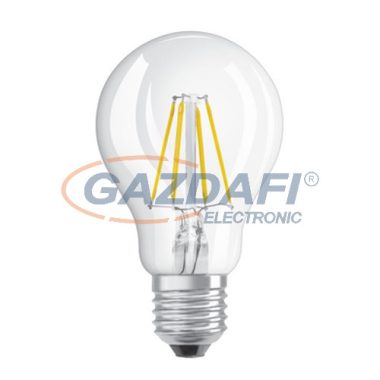 OSRAM Parathom A60 LED fényforrás, filament, E27, 6.5W, 806Lm, 240V, 2700K, 827, dimmelhető, víztiszta búra