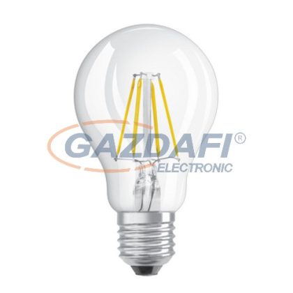   OSRAM Parathom A60 LED fényforrás, filament, E27, 6.5W, 806Lm, 240V, 2700K, 827, dimmelhető, víztiszta búra
