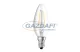 RADIUM LED fényforrás, filament, E14, 4W, 470Lm, 240V, 2700K, átlátszó búra