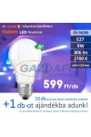 Bec Led RADIUM A60 LED  E27, 9W, 806Lm, 240V, 2700K, opal